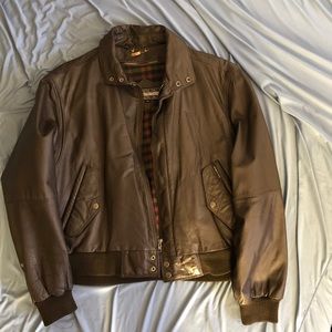 MENS MEMBERS ONLY LEATHER JACKET
